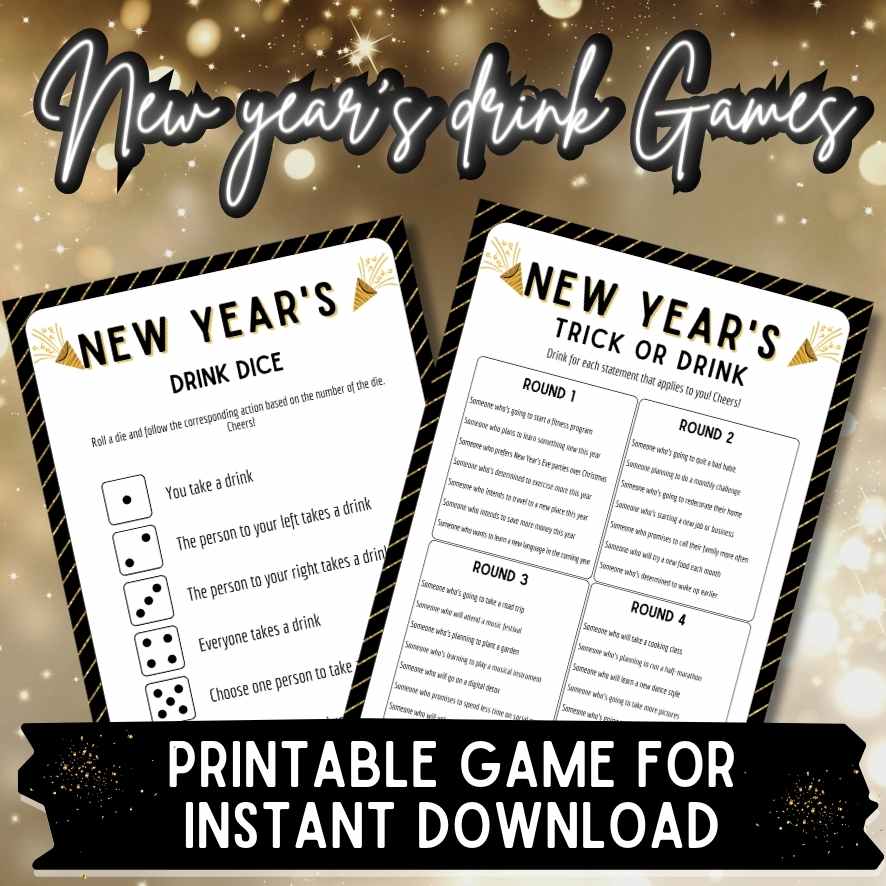 NEW YEARS DRINKING GAME PRINTABLE - Image 4