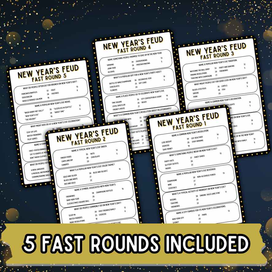 NEW YEARS FEUD GAME PRINTABLE - Image 5