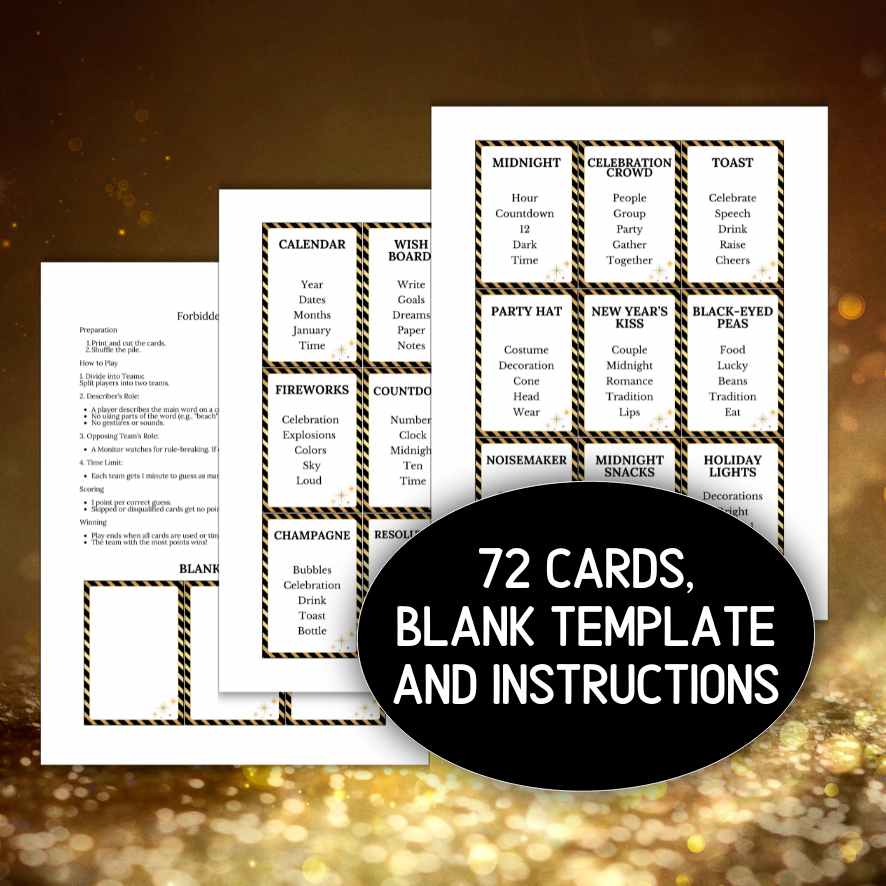 NEW YEAR'S FORBIDDEN WORDS GAME - Image 2