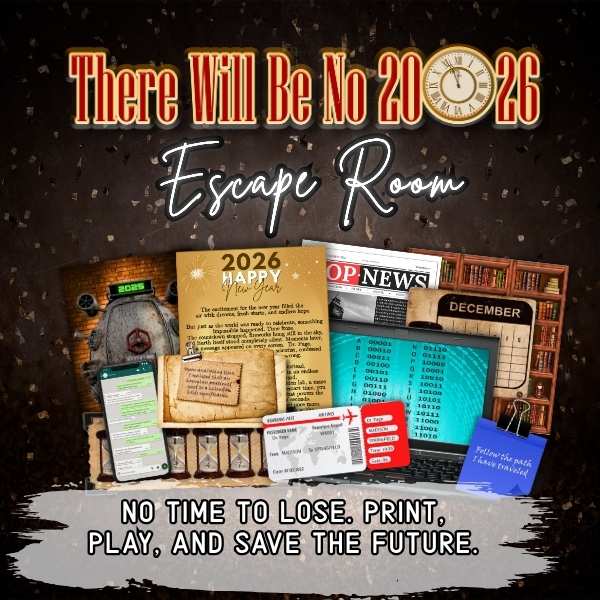 NEW YEARS ESCAPE ROOM GAME - PRINT AND PLAY - Image 3