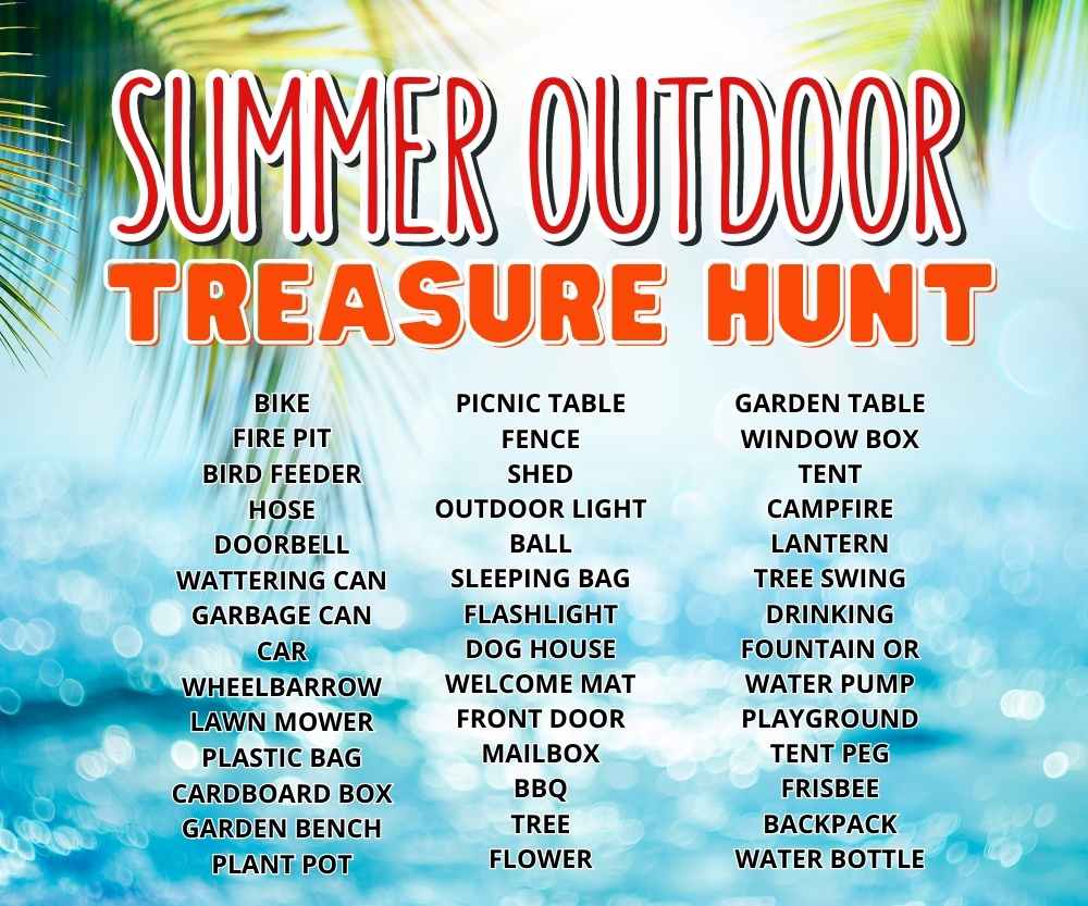 OUTDOOR SUMMER SCAVENGER HUNT - Image 7