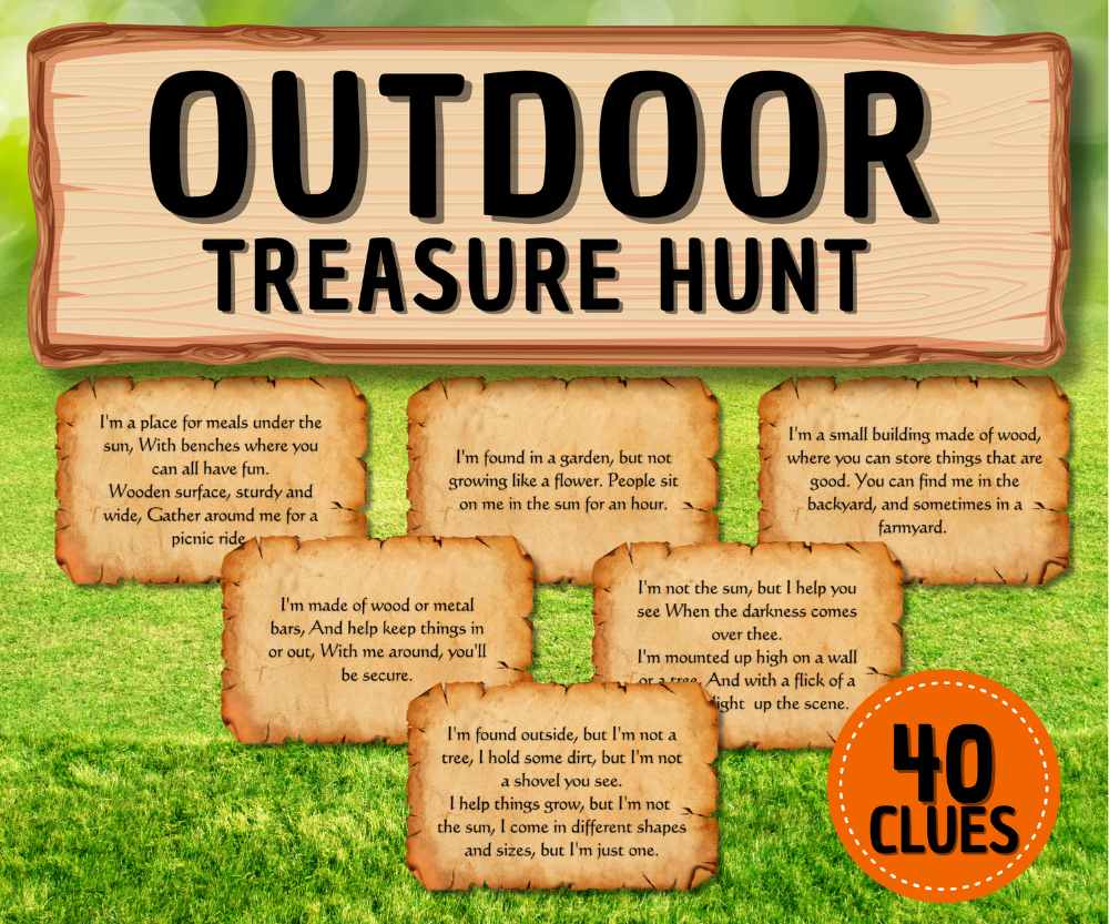 OUTDOOR TREASURE HUNT FOR KIDS - PRINTABLE GAME - Image 7