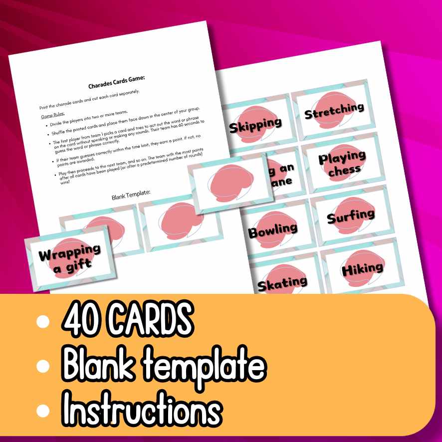PRINTABLE CHARADES GAME - Image 3