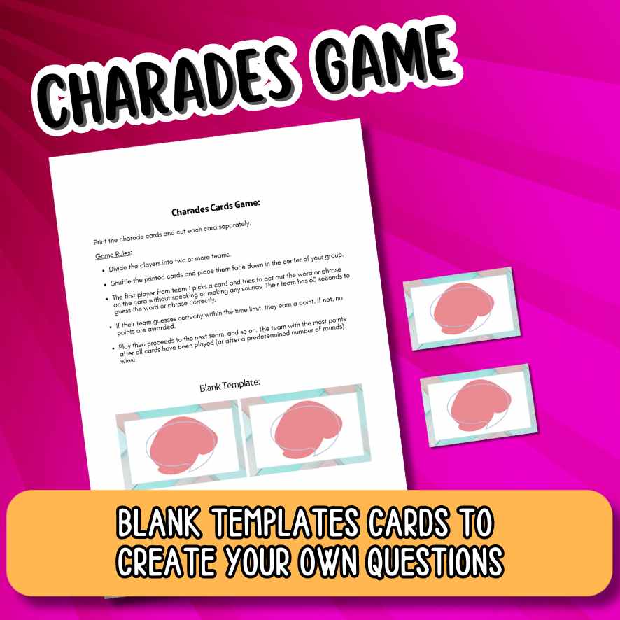 PRINTABLE CHARADES GAME - Image 5