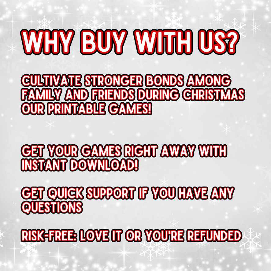 12 PRINTABLE CHRISTMAS GAME BUNDLE - Image 8