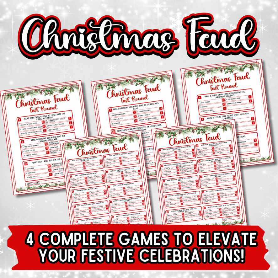 6 PRINTABLE CHRISTMAS GAME BUNDLE - Image 7