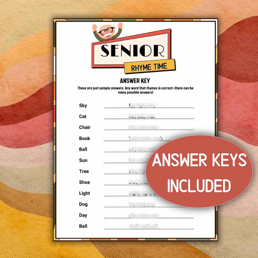 RHYME TIME GAMES FOR SENIOR - Image 4