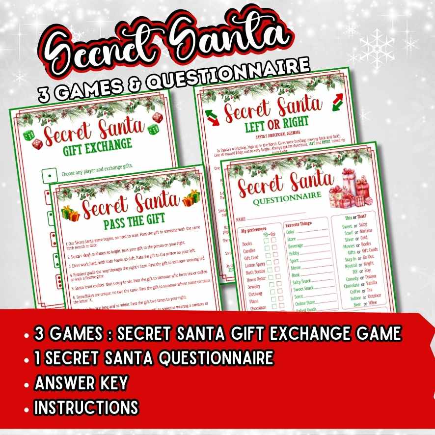 SECRET SANTA PRINTABLE QUESTIONNAIRE - Image 3