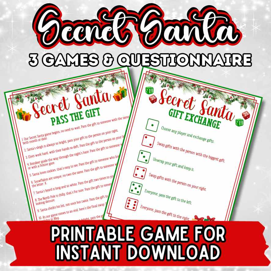 SECRET SANTA PRINTABLE QUESTIONNAIRE - Image 4