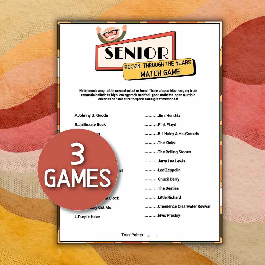 SENIOR MUSIC MATCH GAME - Image 2