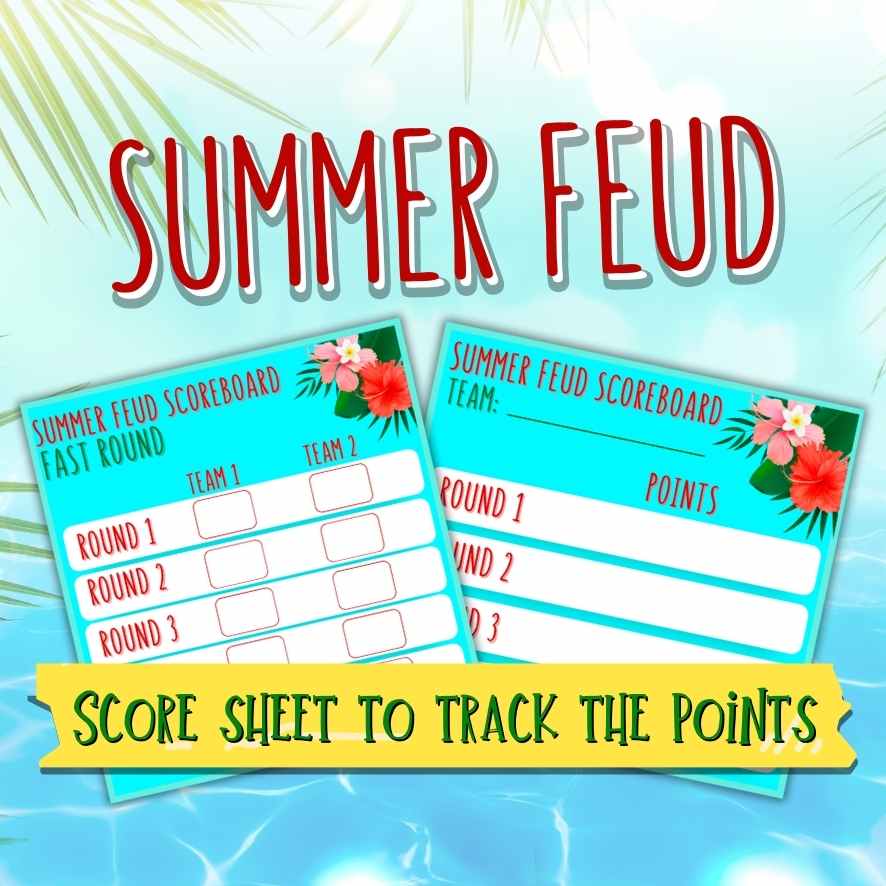 SUMMER FEUD PRINTABLE GAME - Image 4