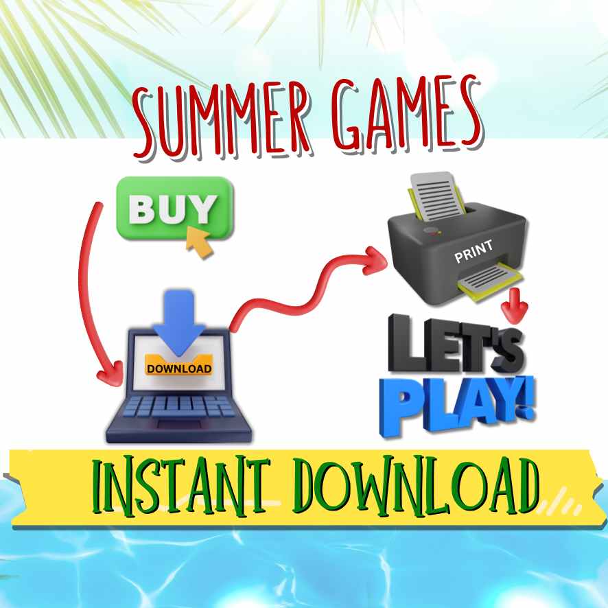 SUMMER PRINTABLE GAMES BUNDLE - Image 9