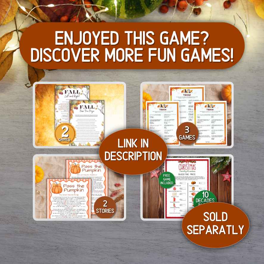 THANKSGIVING 100 BINGO CARDS - Image 9