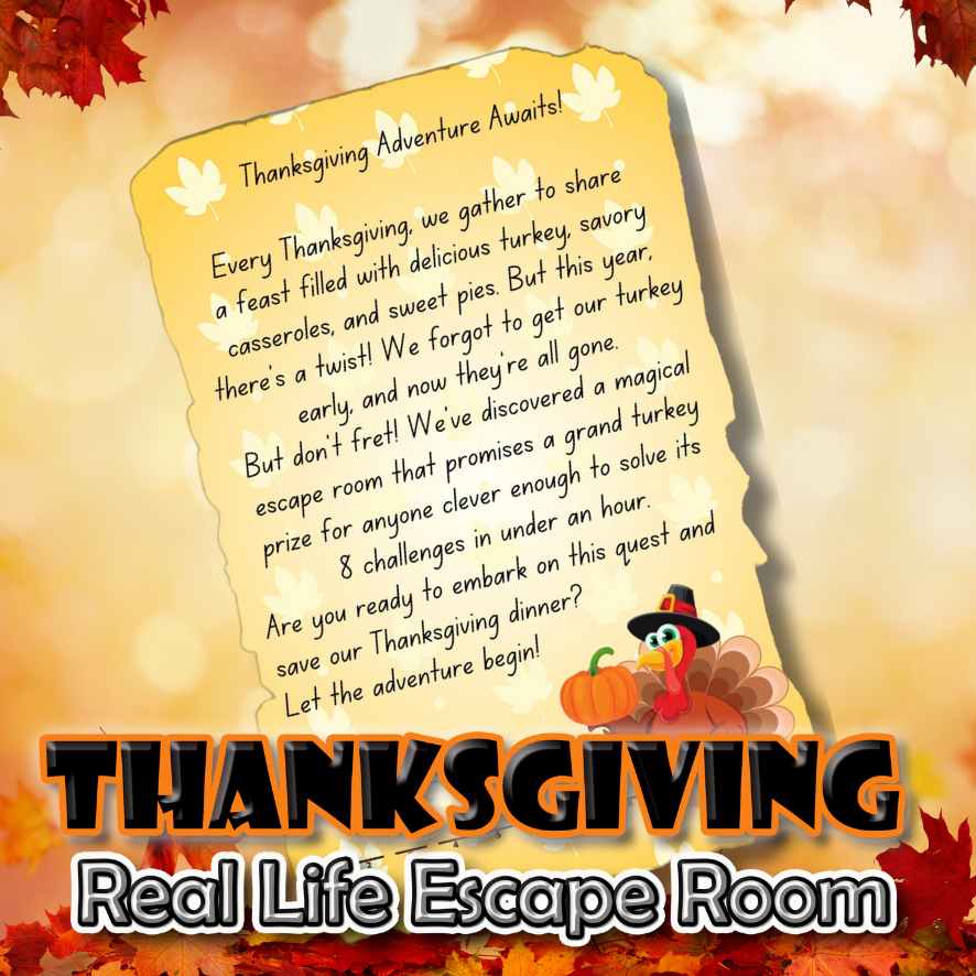 THANKSGIVING ESCAPE ROOM - A REAL EXPERIENCE AT HOME - Image 3