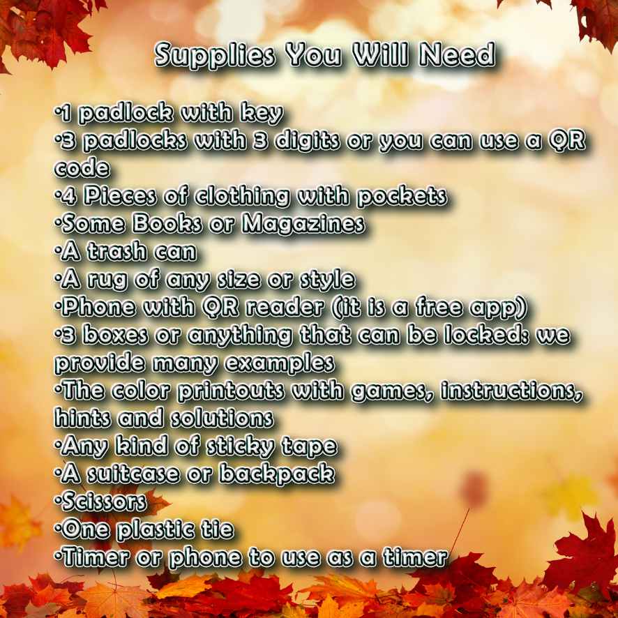 THANKSGIVING ESCAPE ROOM - A REAL EXPERIENCE AT HOME - Image 5