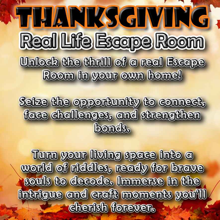 THANKSGIVING ESCAPE ROOM - A REAL EXPERIENCE AT HOME - Image 8