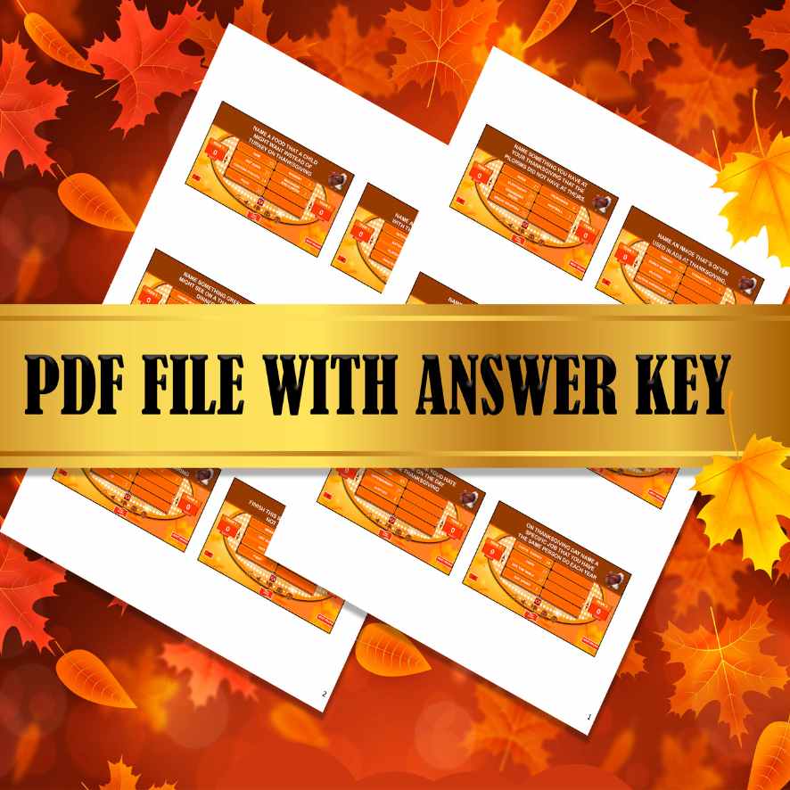 THANKSGIVING FEUD GAME - Image 4