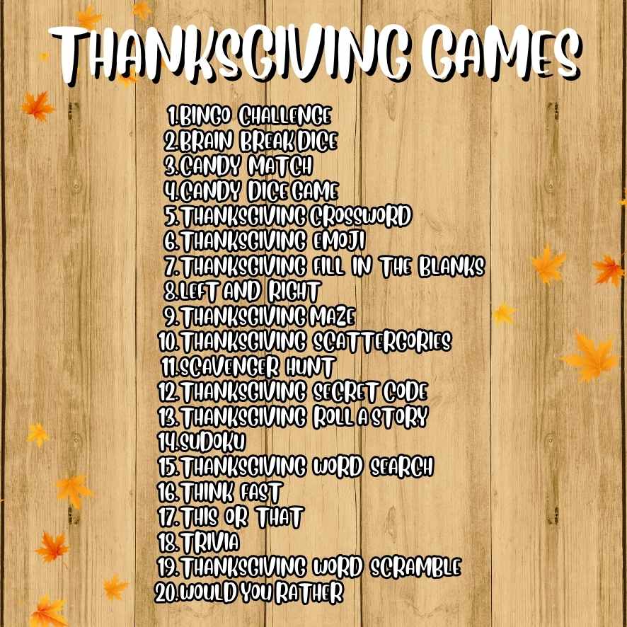 THANKSGIVING GAME BUNDLE KIDS - Image 4