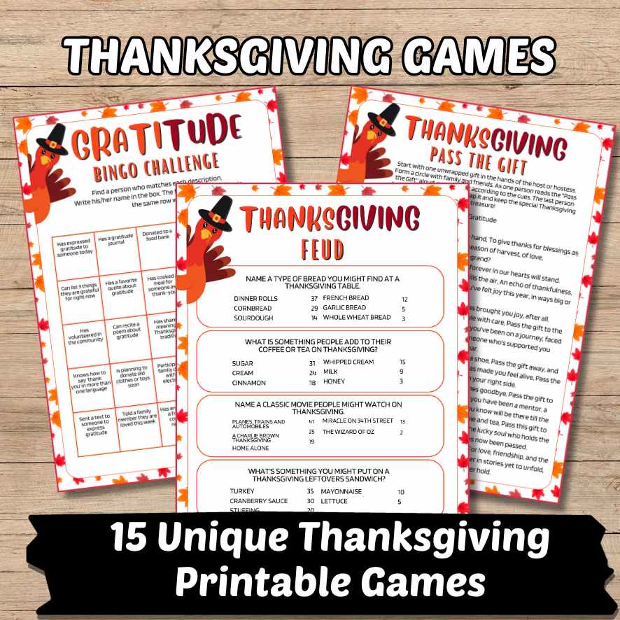 THANKSGIVING BUNDLE GAMES FOR ADULTS - Image 2