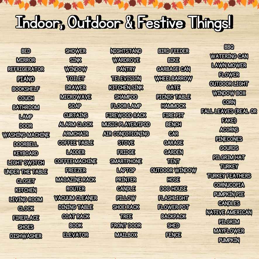 THANKSGIVING HUNT GAMES FOR KIDS - Image 5