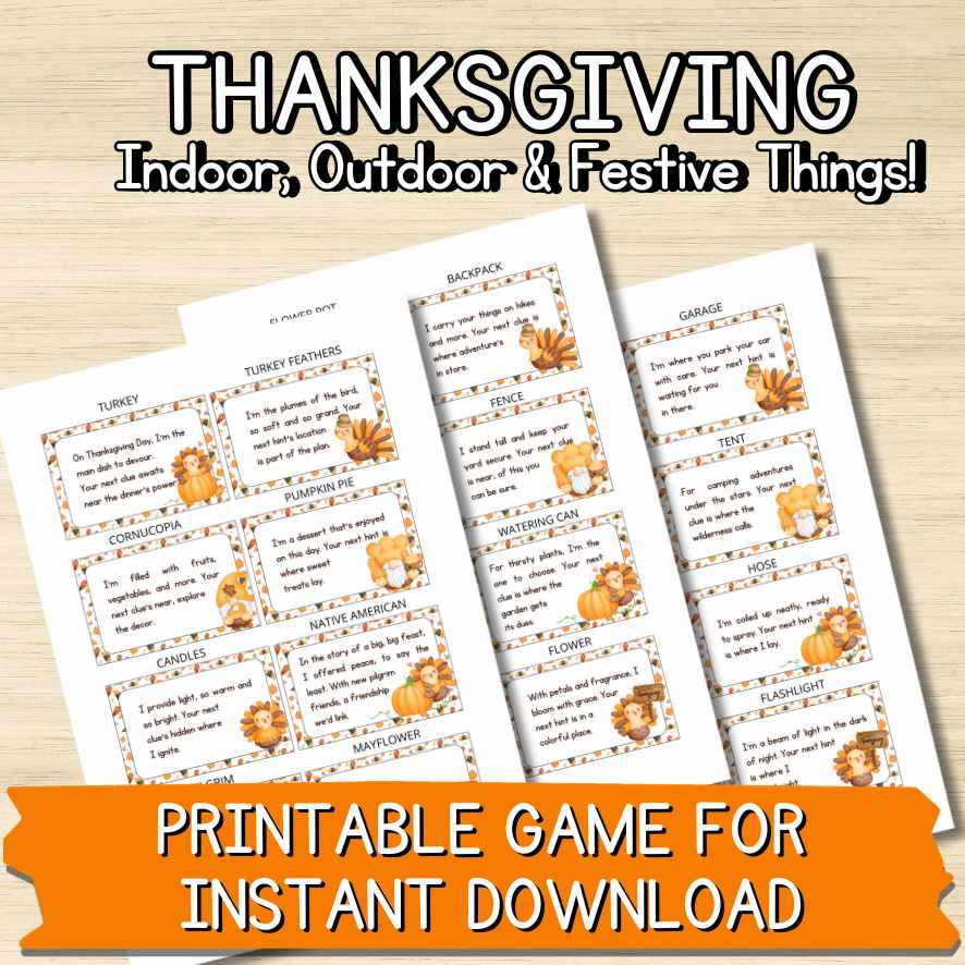 THANKSGIVING HUNT GAMES FOR KIDS - Image 6