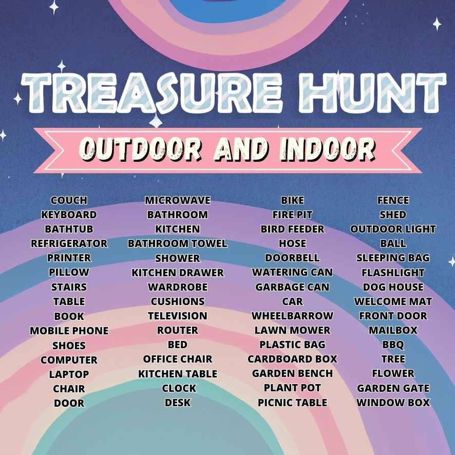 TREASURE HUNT BIRTHDAY CUTE - PRINTABLE GAME - Image 7