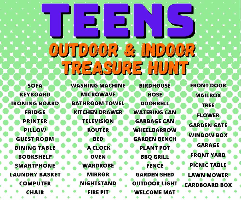 TREASURE HUNT FOR TEENS INDOOR & OUTDOOR - Image 4