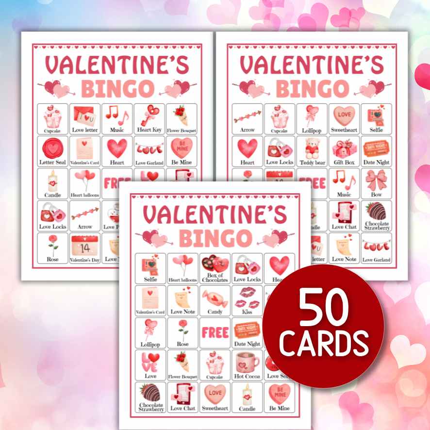 VALENTINES DAY BINGO CARDS PRINTABLE - Image 4