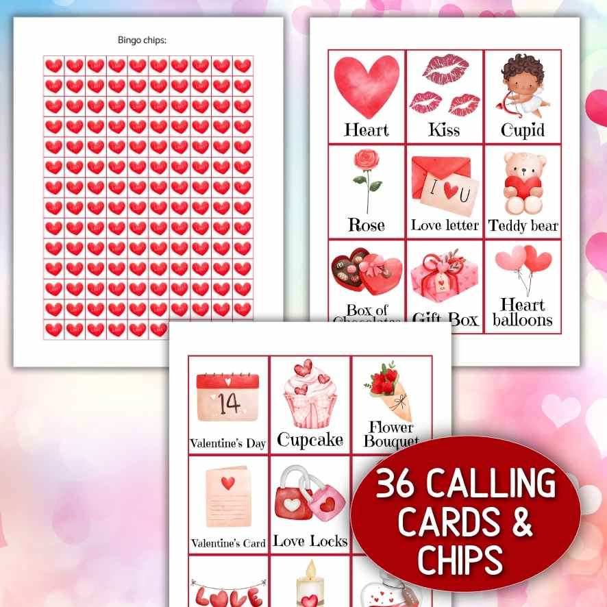 VALENTINES DAY BINGO CARDS PRINTABLE - Image 6