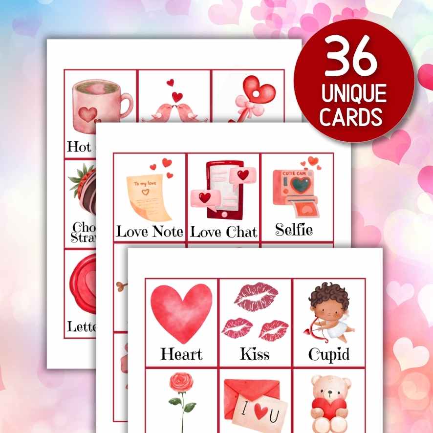 VALENTINES DAY BINGO CARDS PRINTABLE - Image 7