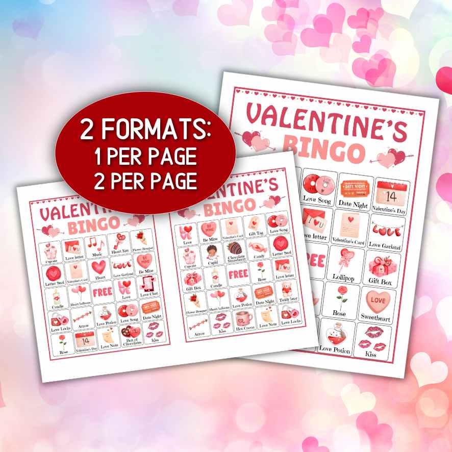 VALENTINES DAY BINGO CARDS PRINTABLE - Image 8