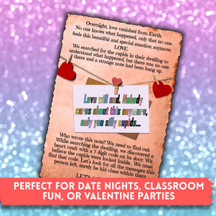 VALENTINES DAY ESCAPE ROOM PRINT AND PLAY - Image 4