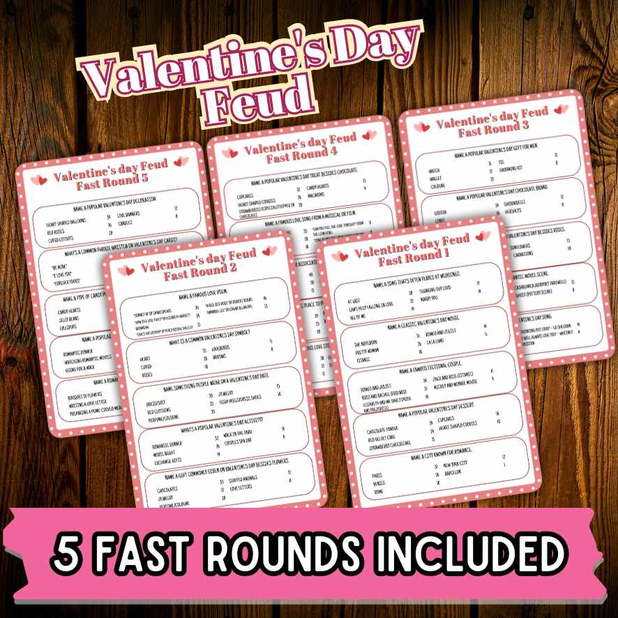 VALENTINES DAY FEUD GAME PRINTABLE - Image 4