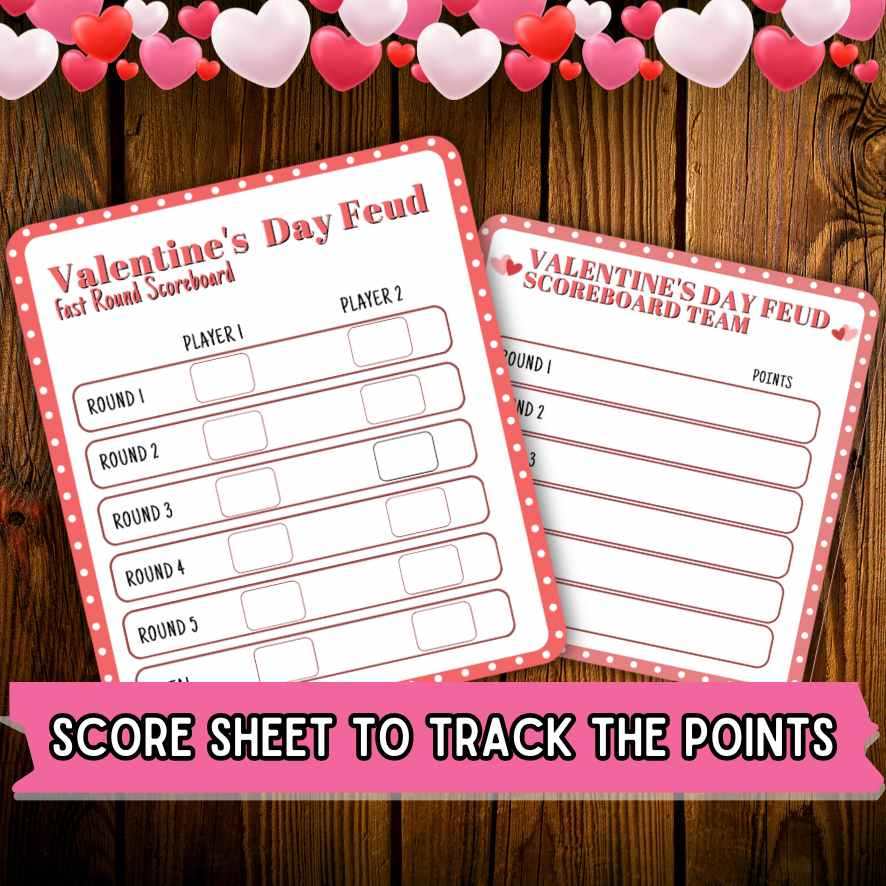 VALENTINES DAY FEUD GAME PRINTABLE - Image 6