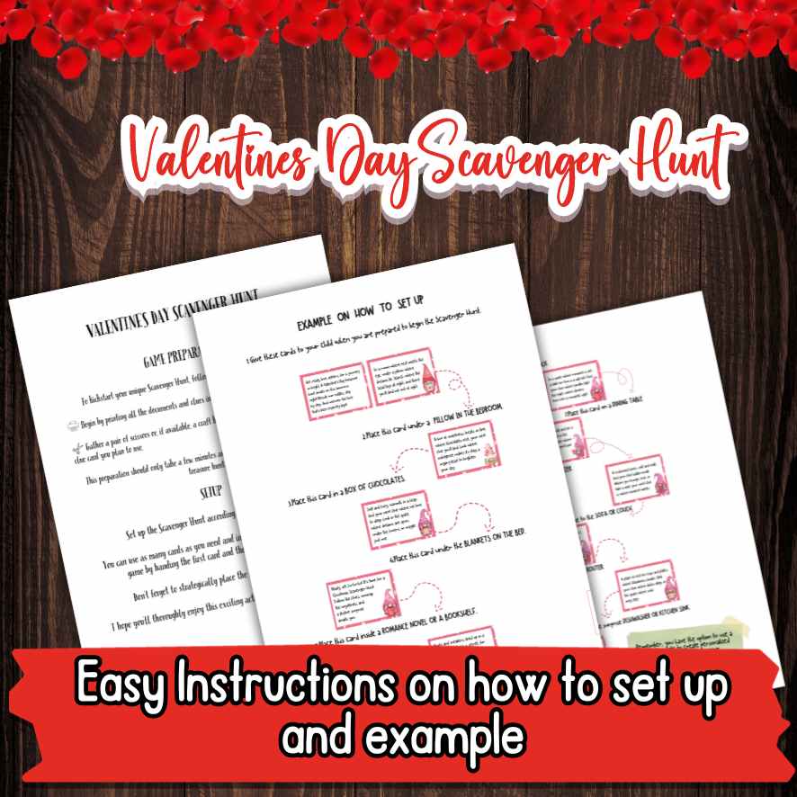VALENTINES SCAVENGER HUNT PRINTABLE - Image 3