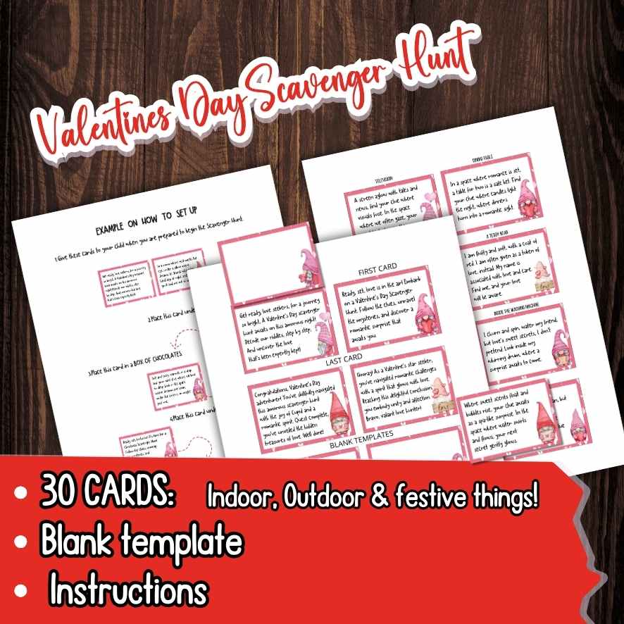 VALENTINES SCAVENGER HUNT PRINTABLE - Image 4