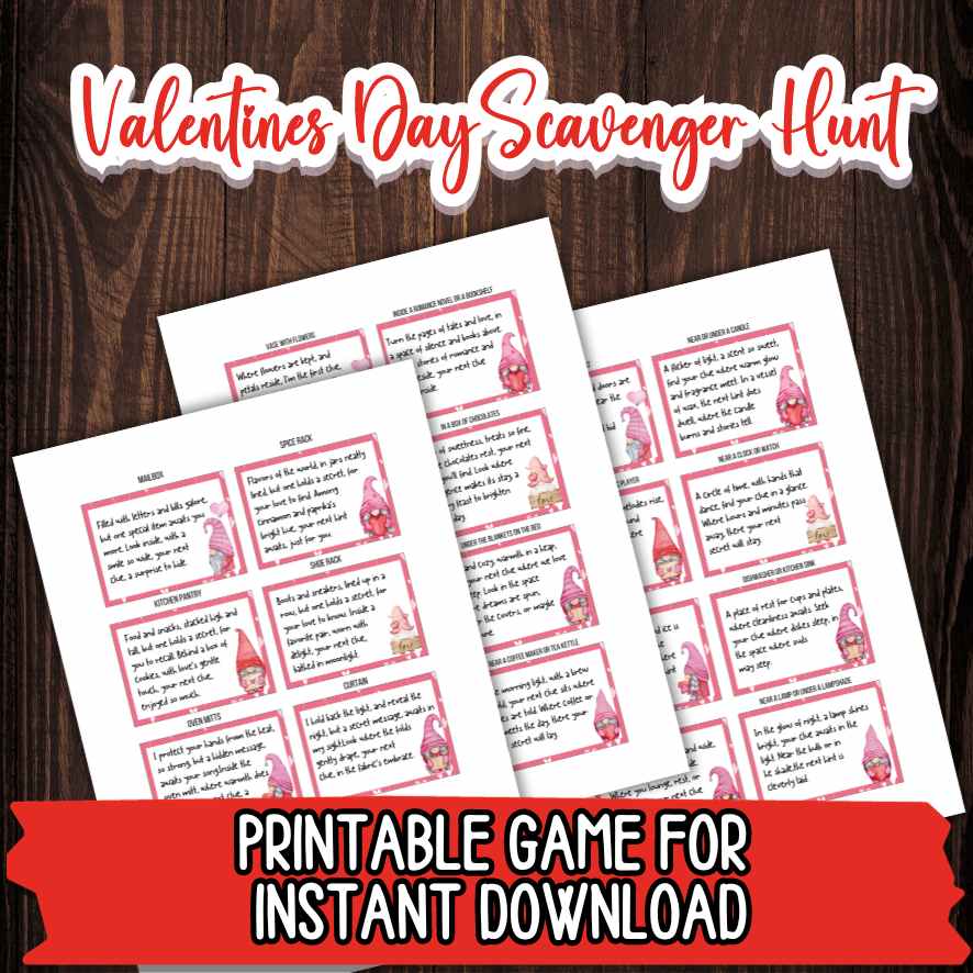 VALENTINES SCAVENGER HUNT PRINTABLE - Image 6