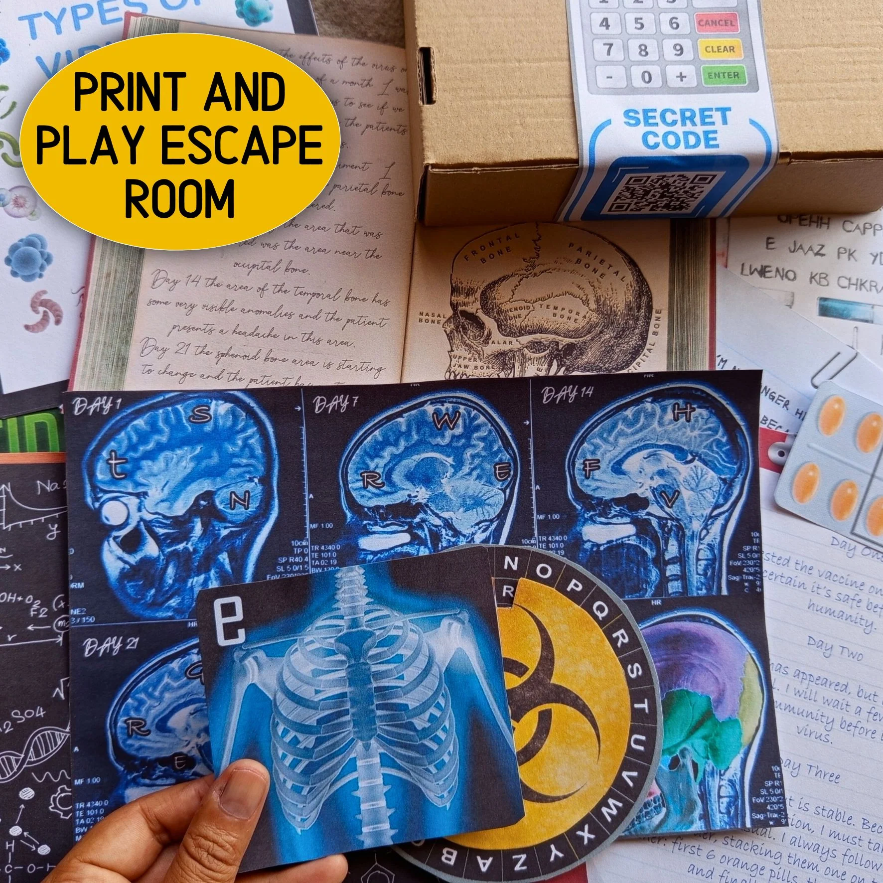 VIRUS ESCAPE ROOM - PRINT AND PLAY - Image 6