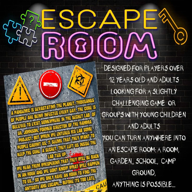 VIRUS, SECRET LAB ESCAPE ROOM - TEENS AND ADULTS - A REAL EXPERIENCE AT HOME - Image 4