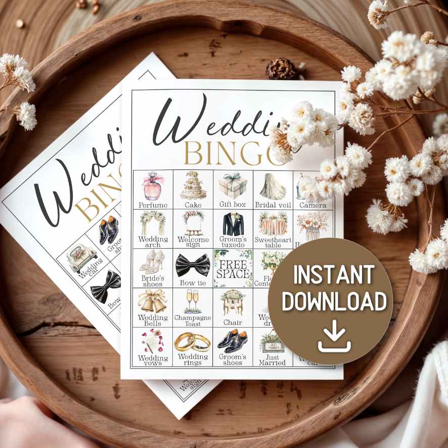 100 WEDDING BINGO CARDS - Image 3