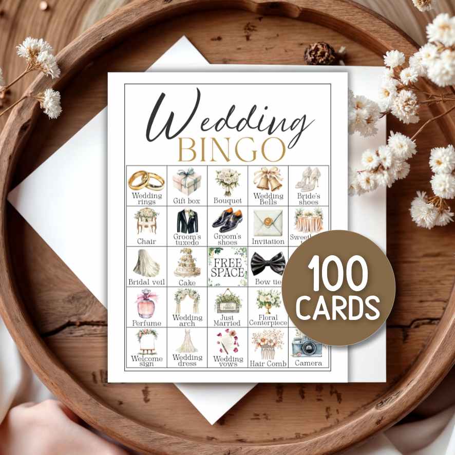 100 WEDDING BINGO CARDS - Image 4