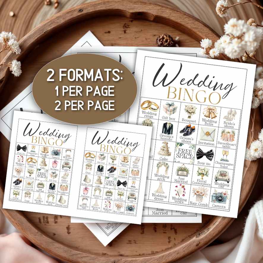 100 WEDDING BINGO CARDS - Image 6
