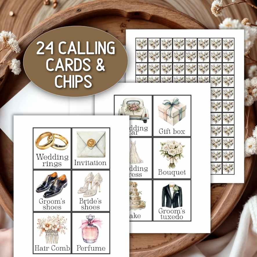 100 WEDDING BINGO CARDS - Image 7