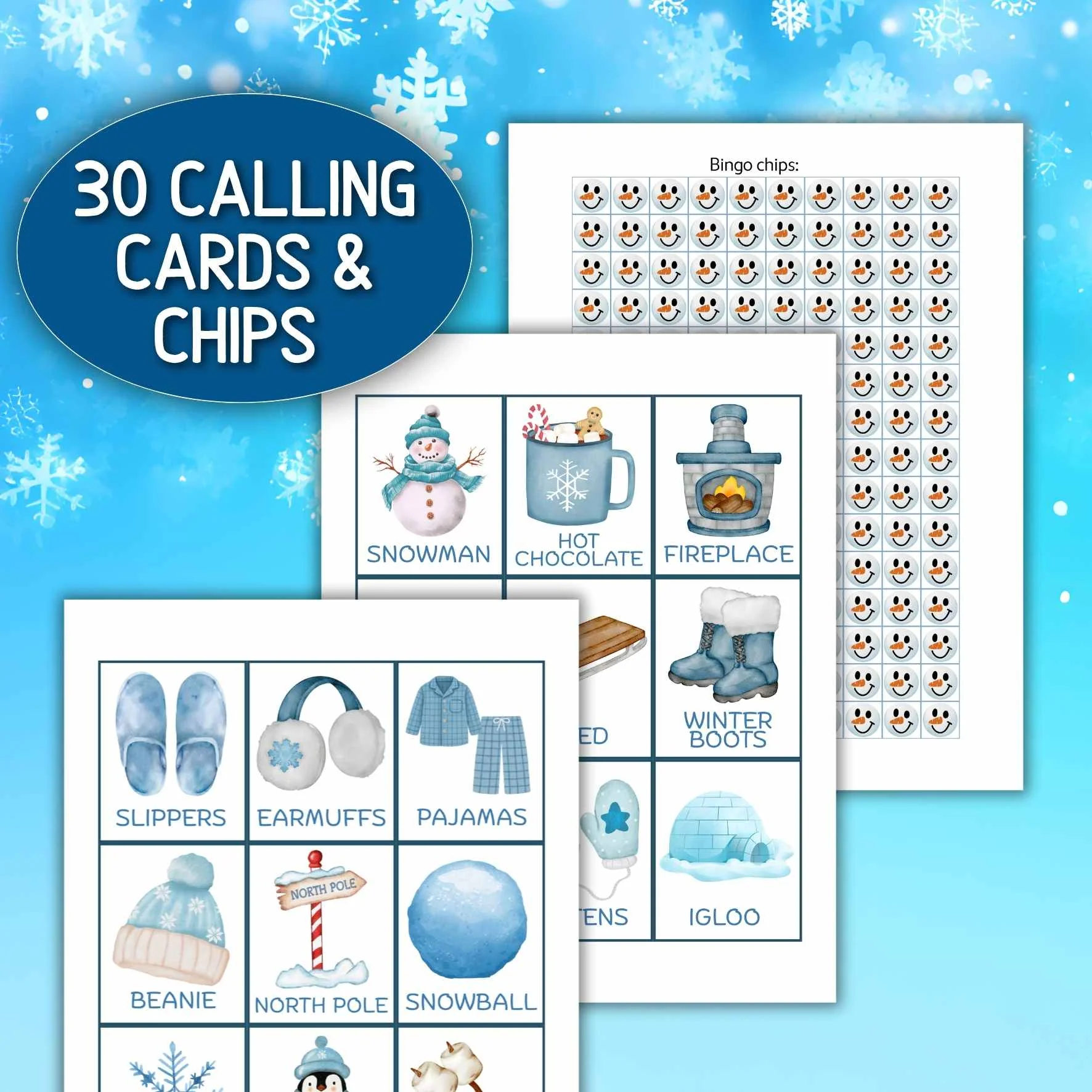 WINTER BINGO 100 CARDS - Image 5
