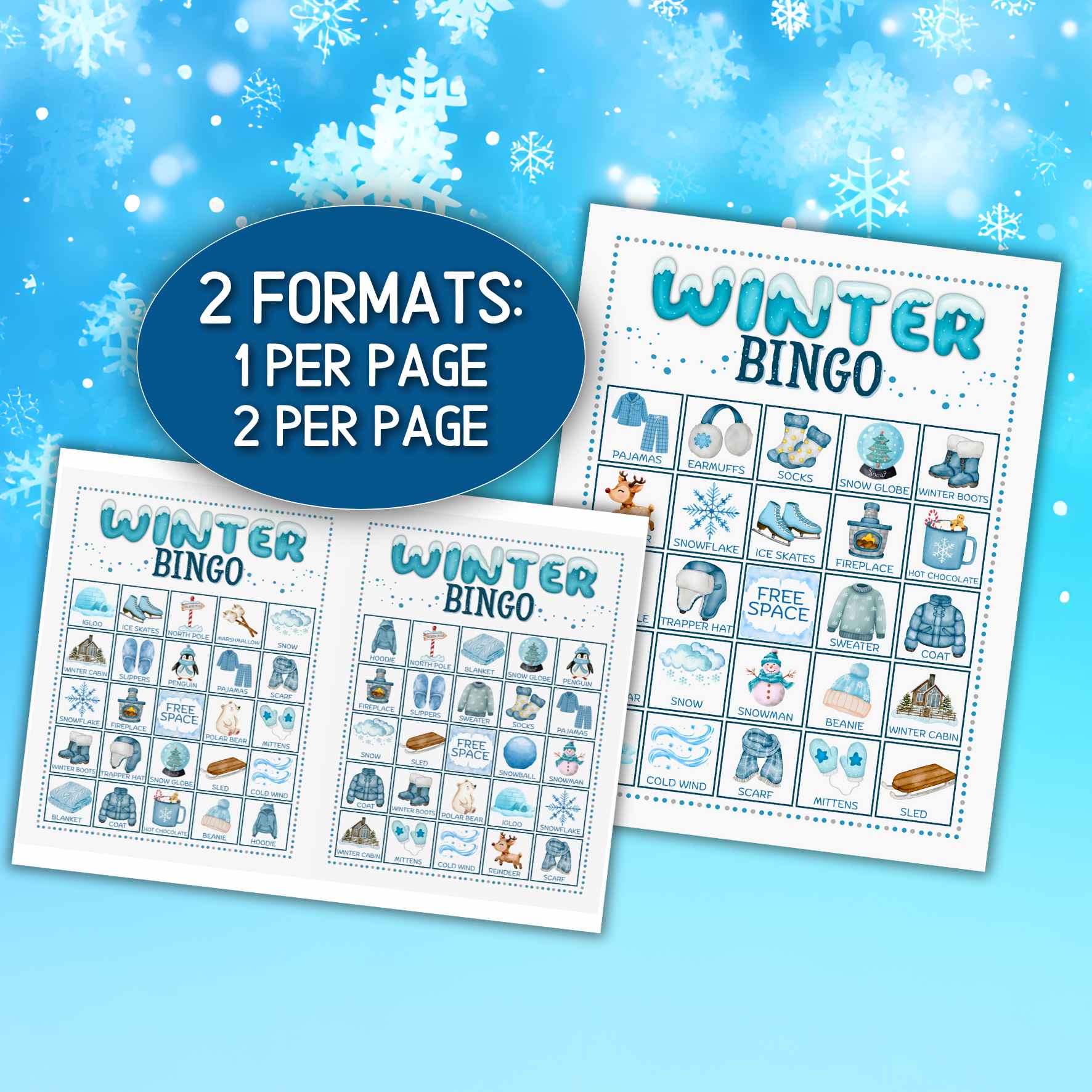 WINTER BINGO 100 CARDS - Image 6