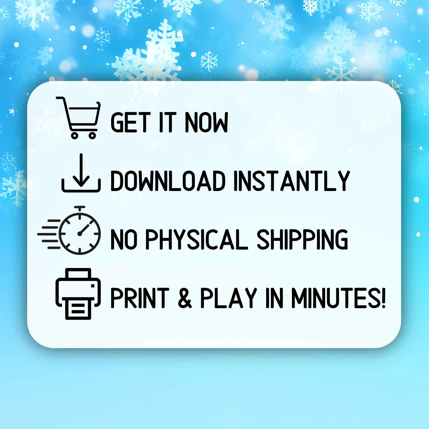 WINTER BINGO 100 CARDS - Image 7