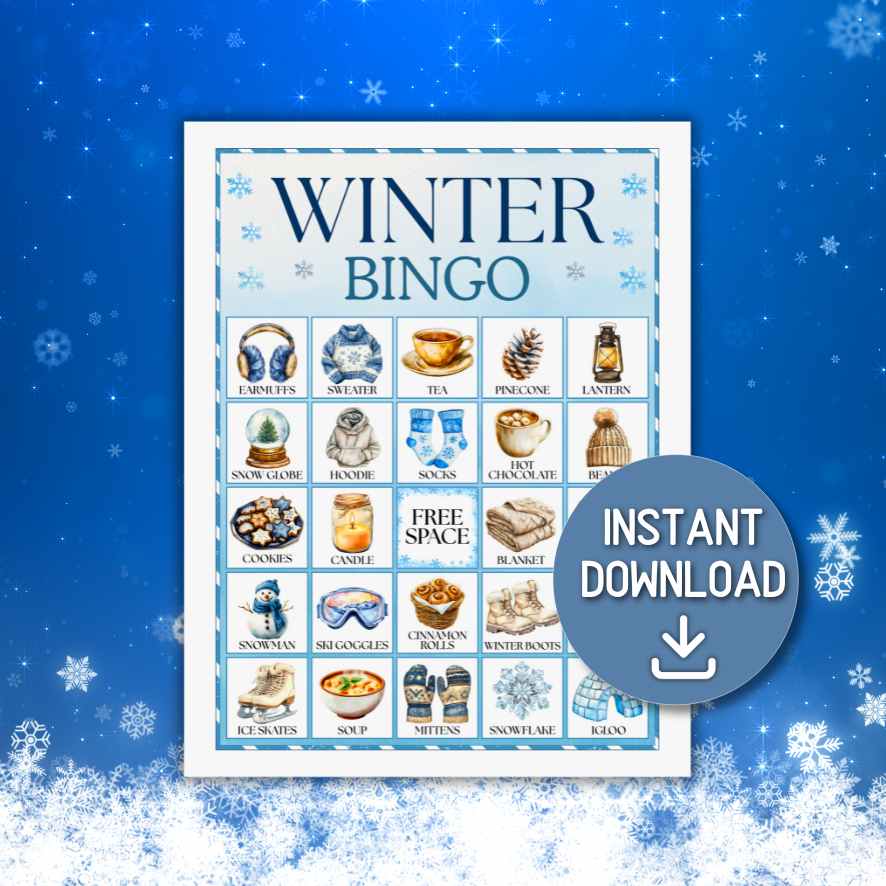 WINTER BINGO 50 CARDS PRINTABLE - Image 3