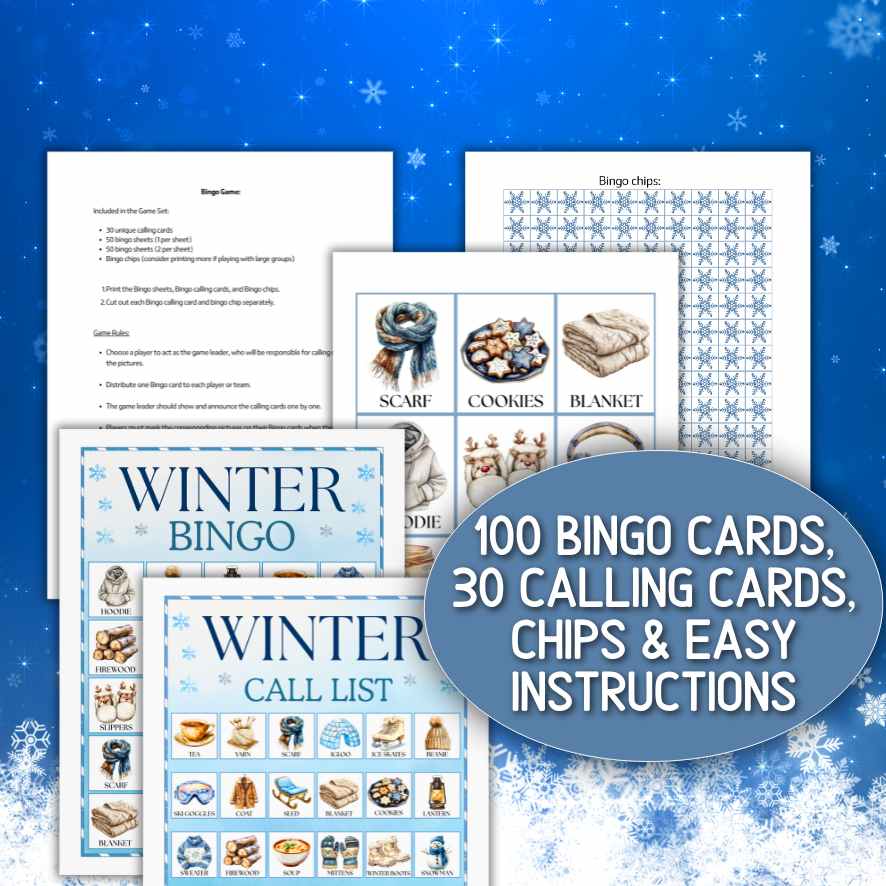 WINTER BINGO CARDS PRINTABLE - Image 4