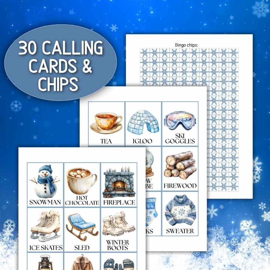 WINTER BINGO CARDS PRINTABLE - Image 5