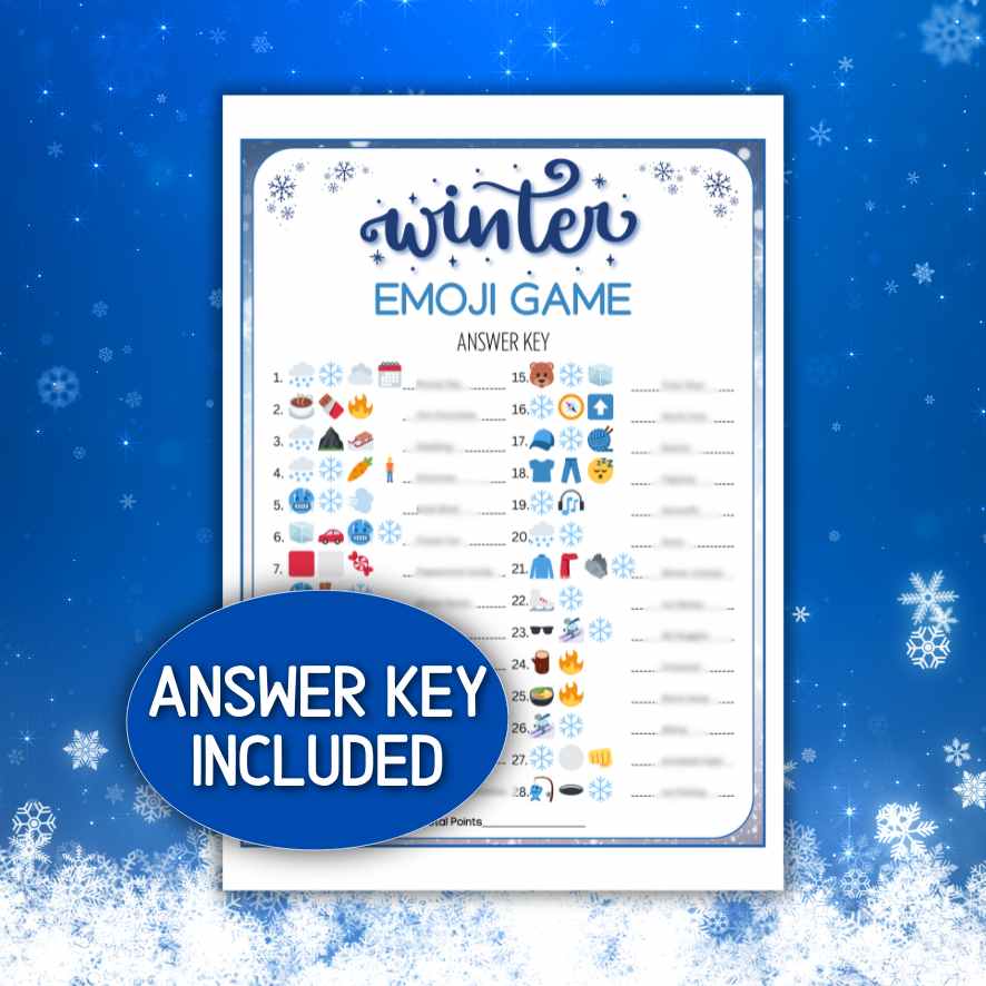 WINTER EMOJI GAME PRINTABLE - Image 3